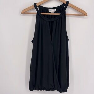 Max Studio Halter Cross Front Tank Top Women’s Size Small in Black